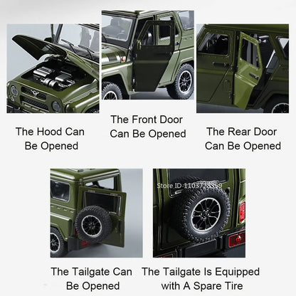 Russian Vehicle UAZ Hunter 1:18 Scale Diecast Model - Ethnika-Time