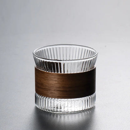 Japanese Glass-Walnut Coffee Mug  - Ethnika-Time