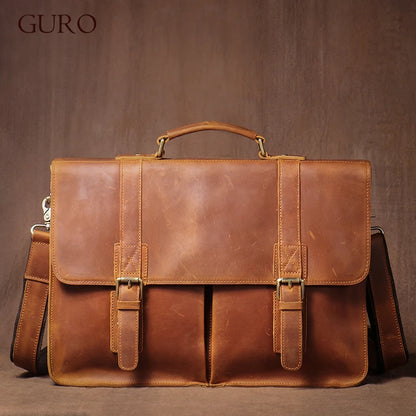 Professor's Leather Suitcase - Ethnika-Time
