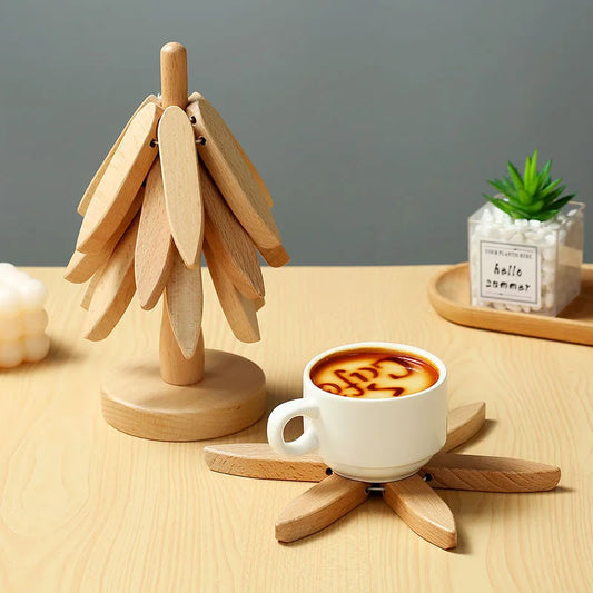 Magic Tree Bamboo Coasters Autumn Christmas - Ethnika-Time