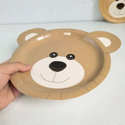 Little Bear Party Birthday Disposable Tableware – Ethnika-Time