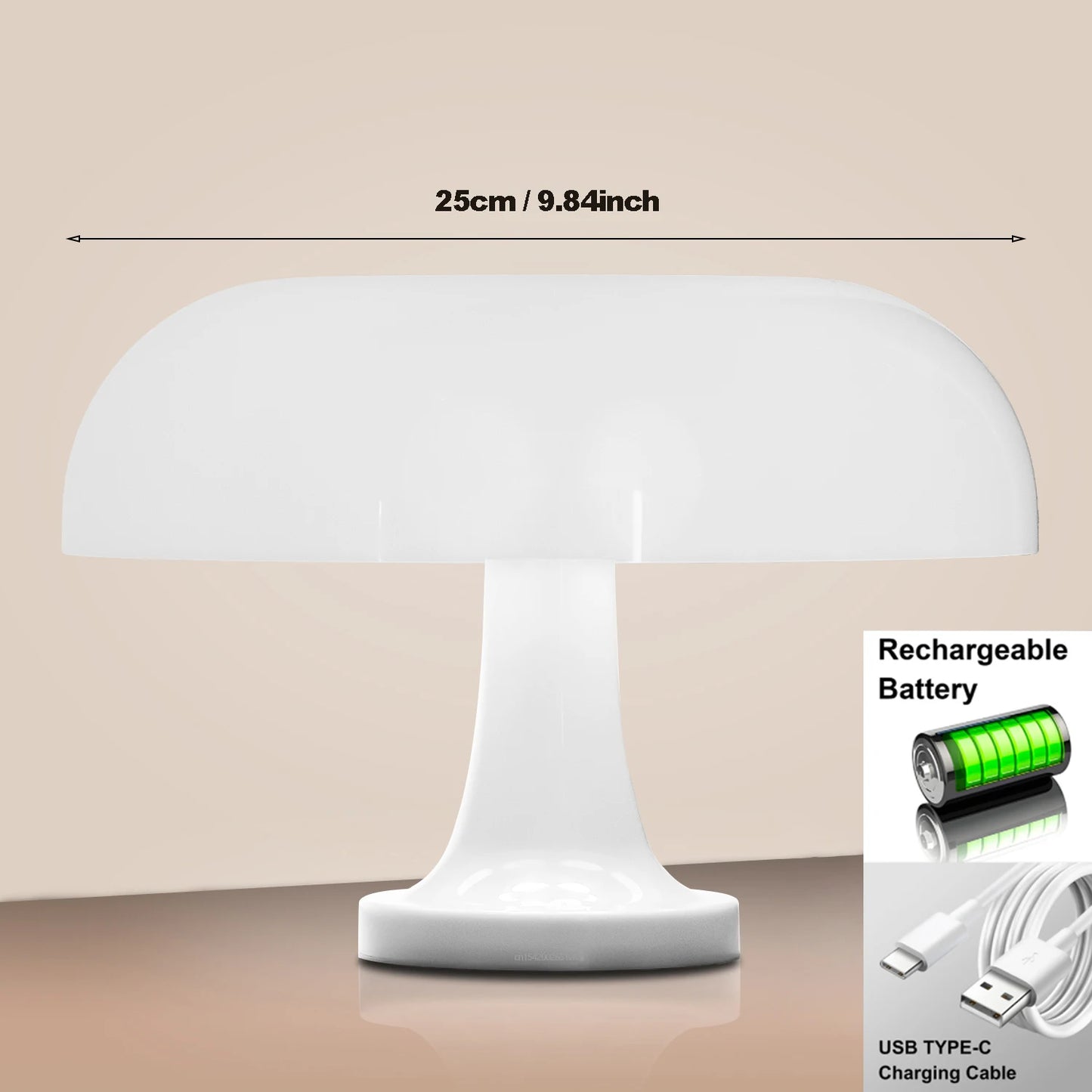 70's Mushroom Desk Lamp Nordic Design - Ethnika-Time