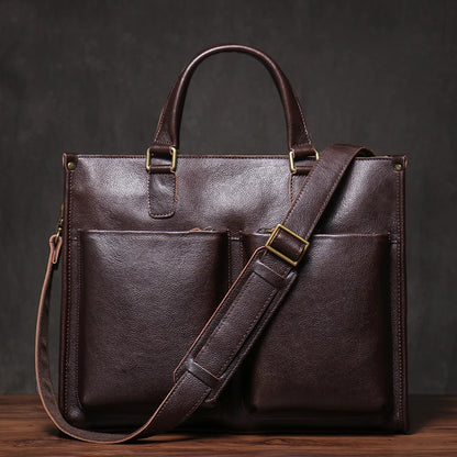 Bourgeois Leather Briefcase - Ethnika-Time