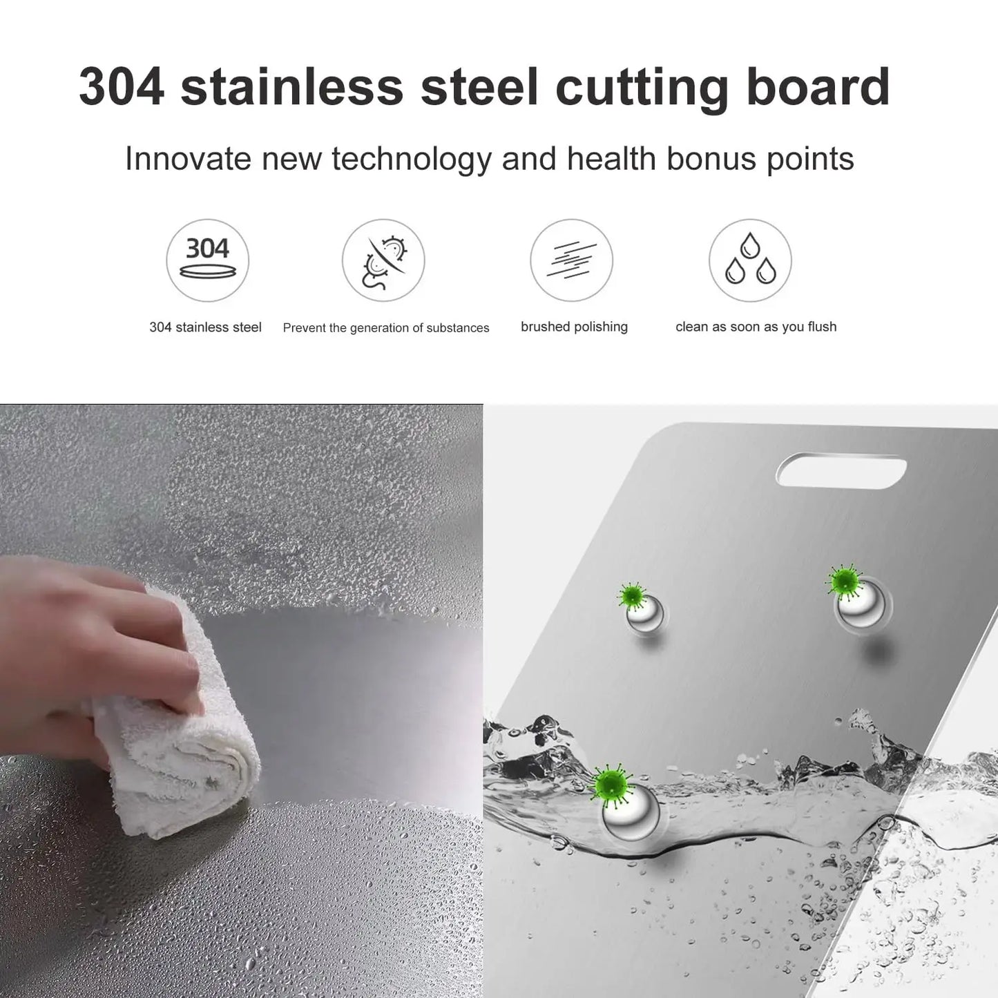 Chef Titan Antibacterial Titanium Cutting Board - Ethnika-Time