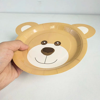 Little Bear Party Birthday Disposable Tableware – Ethnika-Time