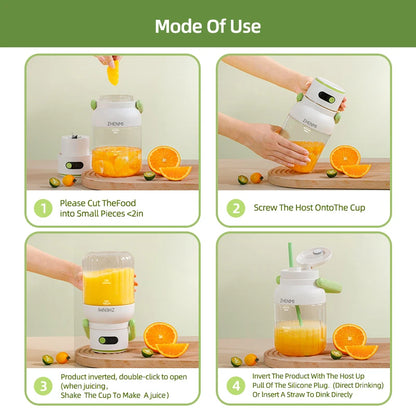 Zhenmi Portable Rechargeable Juicer - Ethnika-Time