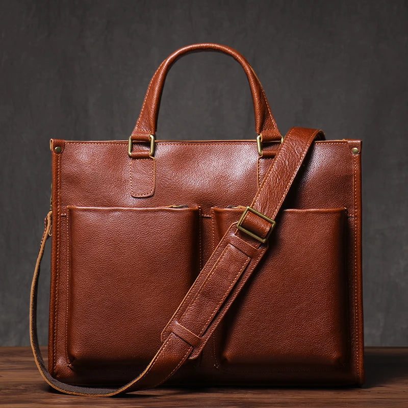 Bourgeois Leather Briefcase - Ethnika-Time