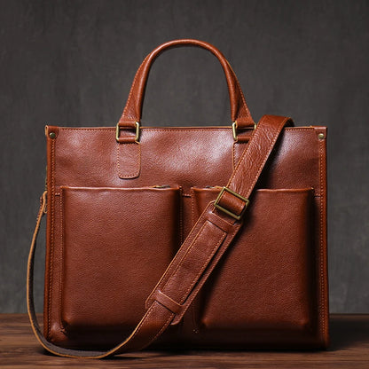Bourgeois Leather Briefcase - Ethnika-Time
