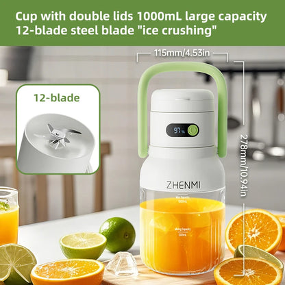Zhenmi Portable Rechargeable Juicer - Ethnika-Time