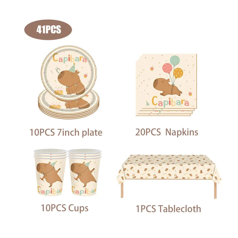 Capybara Birthday Set - Ethnika-Time
