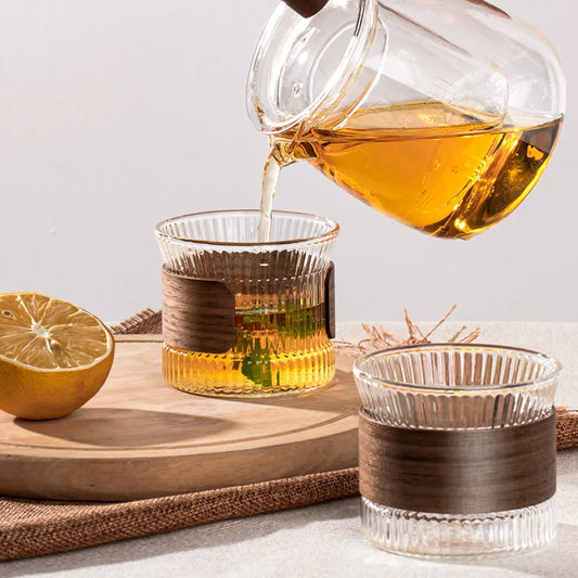 Japanese Glass-Walnut Coffee Mug  - Ethnika-Time
