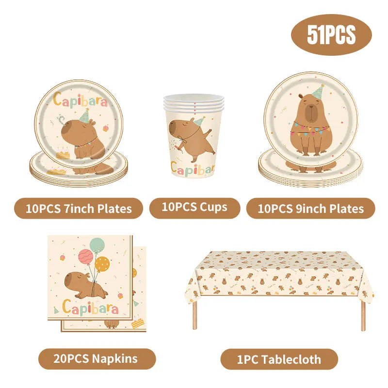 Capybara Birthday Set - Ethnika-Time