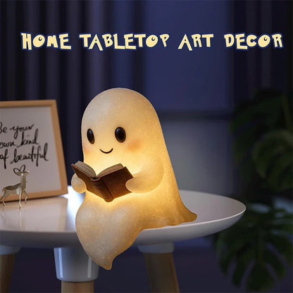 Bookish Boo Ghost Lamp Halloween - Ethnika-Time