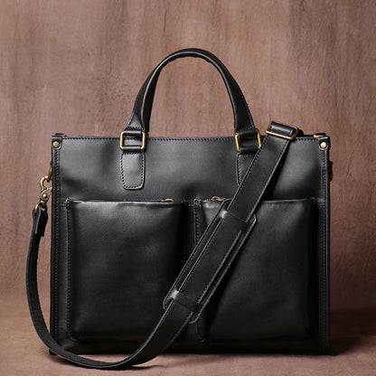 Bourgeois Leather Briefcase - Ethnika-Time