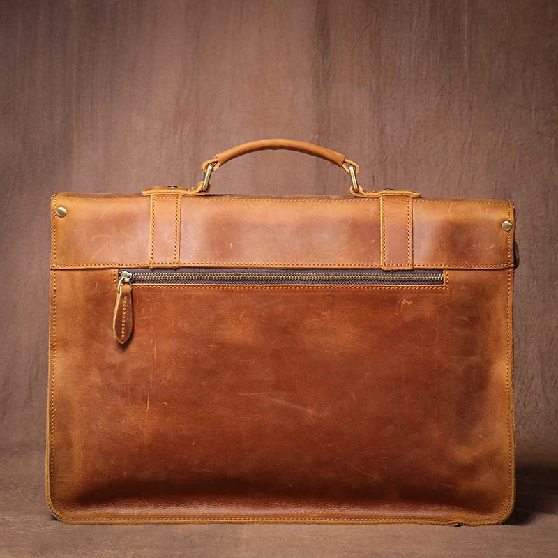 Professor's Leather Suitcase - Ethnika-Time