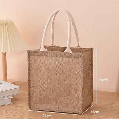 Eco-Chic Linen Shopping Bag - Ethnika-Time