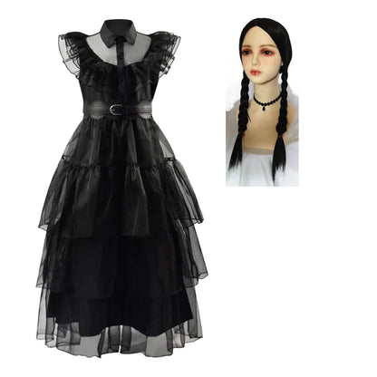 Wednesday Adams Fancy Dress Costume Halloween - Ethnika-Time