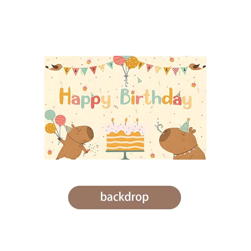 Capybara Birthday Set - Ethnika-Time
