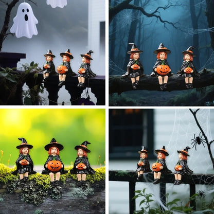 Pumpkin Charm Witch Trio Halloween - Ethnika-Time
