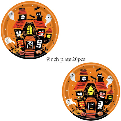 Haunted Kit Halloween Disposable Tableware - Ethnika-Time