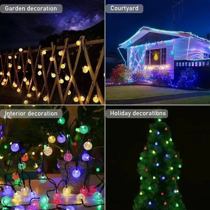 Solar Christmas Colourful Lights String - Ethnika-Time