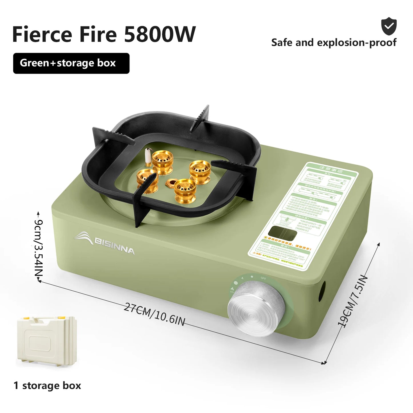 Powerful Portable Camping Gas Stove - Ethnika-Time