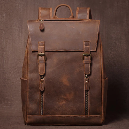 Explorer Leather Backpack - Ethnika-Time