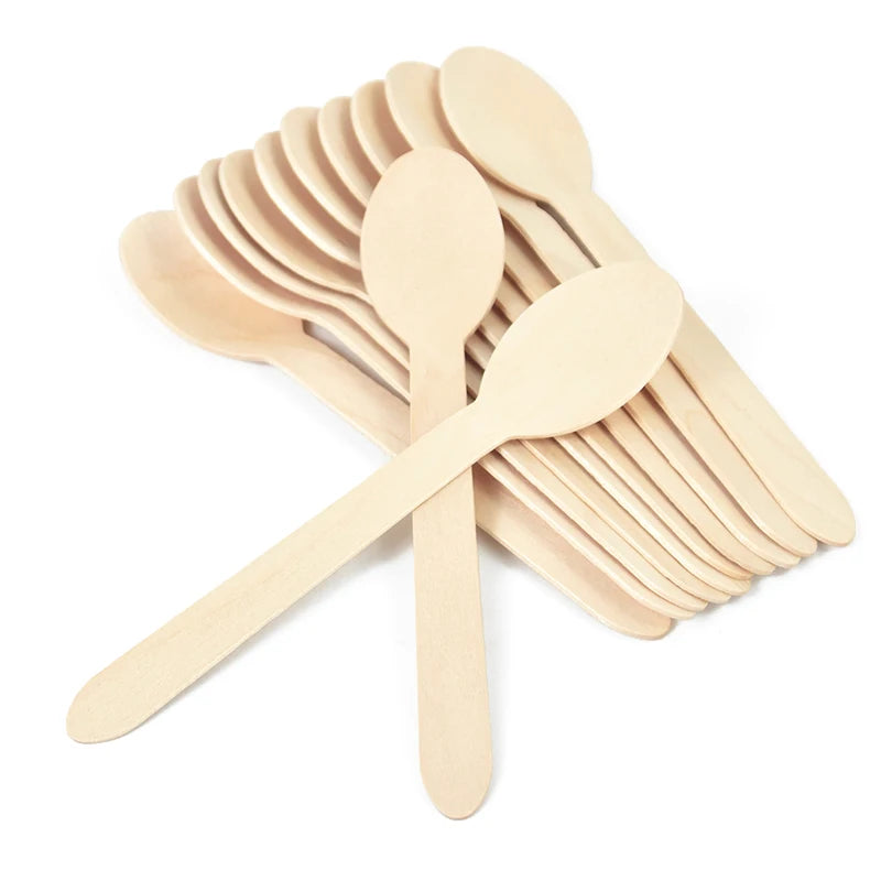 Nature’s Touch Party Disposable Wooden Tableware - Ethnika-Time