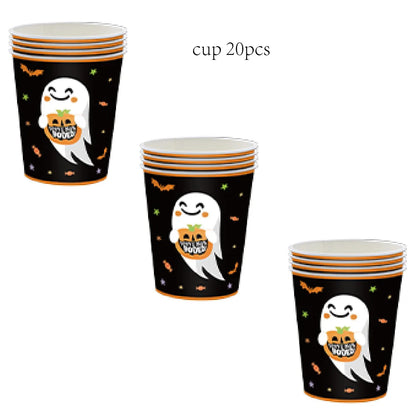Haunted Kit Halloween Disposable Tableware - Ethnika-Time