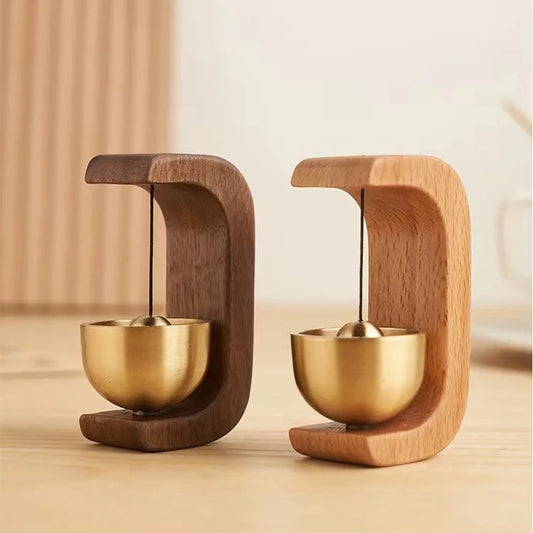 Aura Bell Magnetic Wooden & Copper Harmony Bell - Ethnika-Time