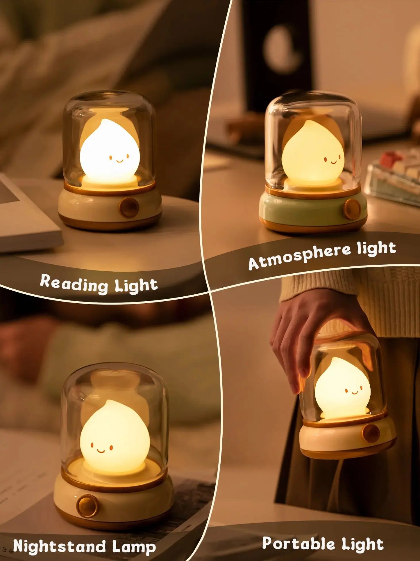 Ghost Flame Dimmable Lamp Halloween - Ethnika-Time