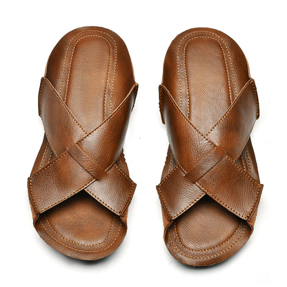 Lazy Leather Slippers - Etnika-Time