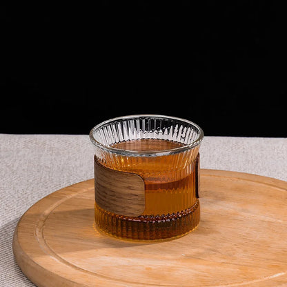 Japanese Glass-Walnut Coffee Mug  - Ethnika-Time