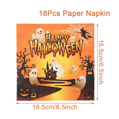 Pumpkin & Ghost Party Pack Halloween Disposable Tableware