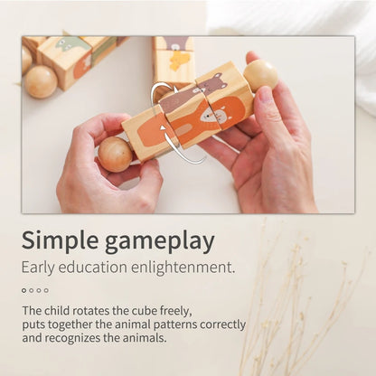 Funnywoody Cubes Baby Learning Toy - Ethnika-Time