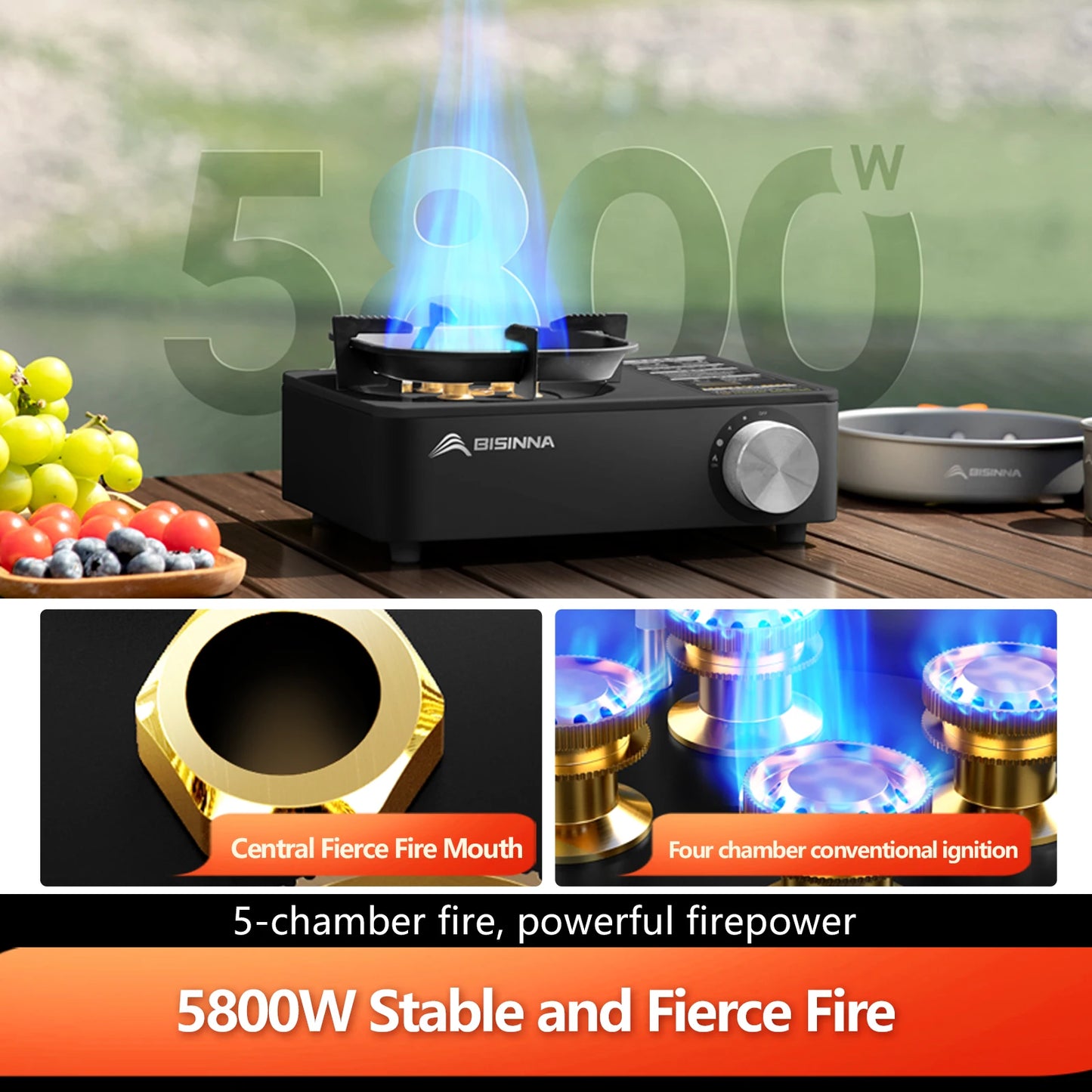 Powerful Portable Camping Gas Stove - Ethnika-Time