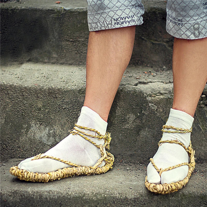 Waraji Japanese Straw Sandals - Ethnika-Time