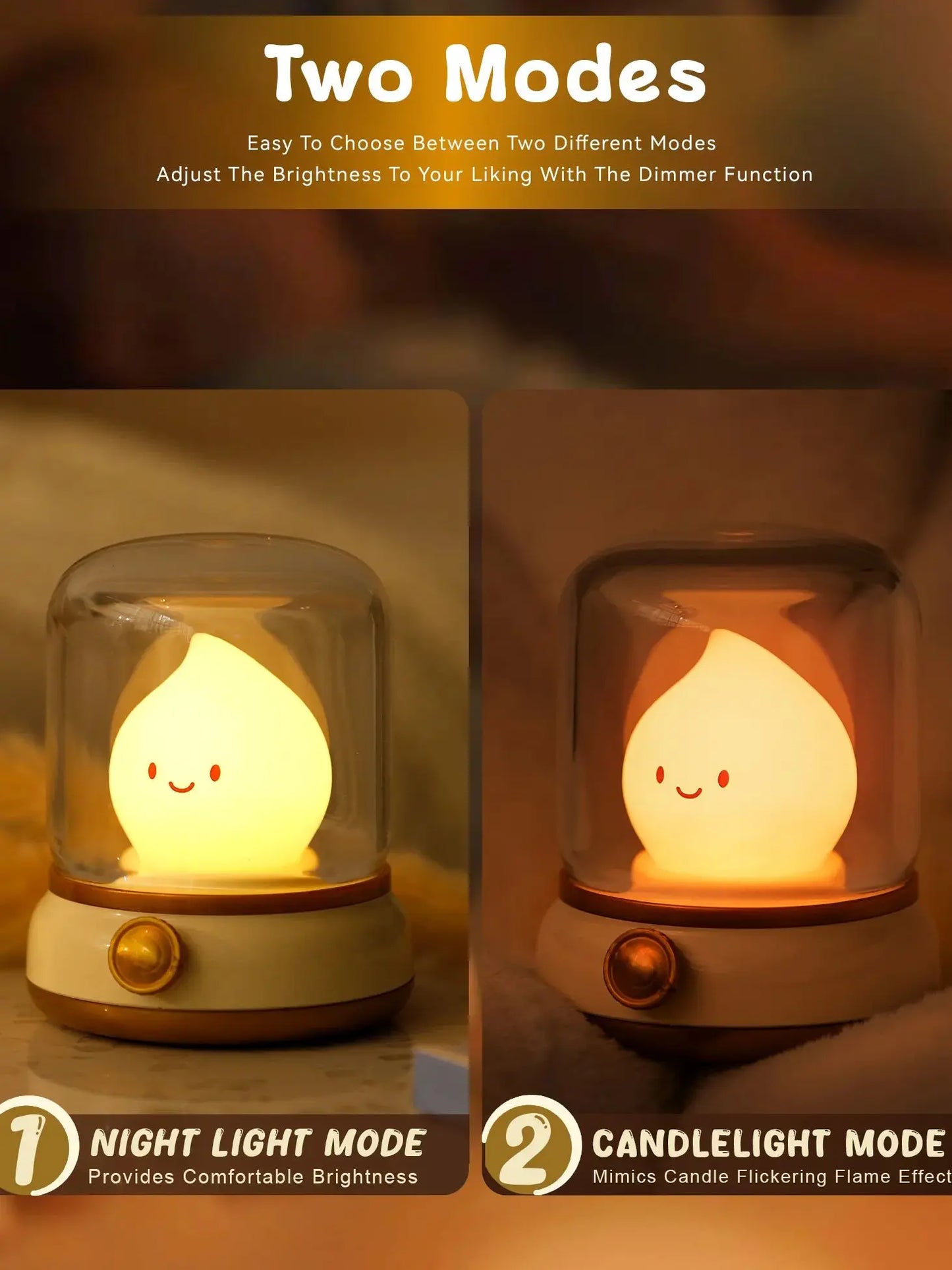 Ghost Flame Dimmable Lamp Halloween - Ethnika-Time