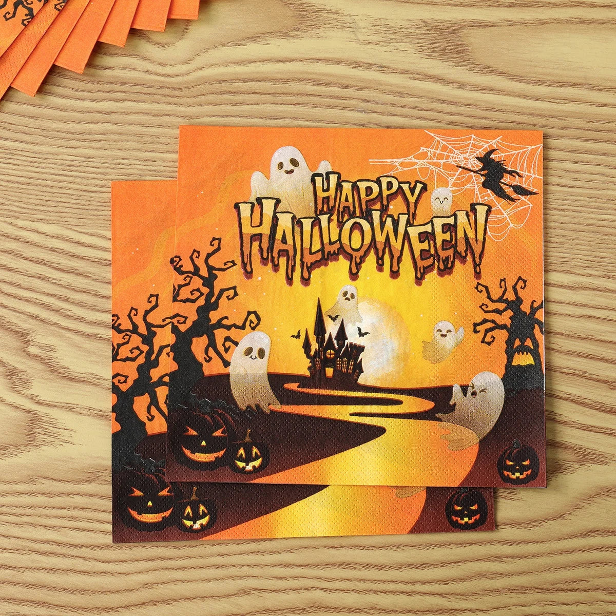 Pumpkin & Ghost Party Pack Halloween Disposable Tableware