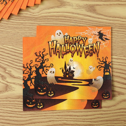 Pumpkin & Ghost Party Pack Halloween Disposable Tableware