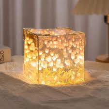 70's Magic Tulips Cube Night Lamp - Ethnika-Time