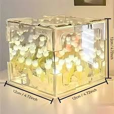 70's Magic Tulips Cube Night Lamp - Ethnika-Time