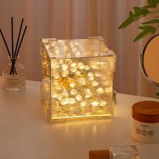 70's Magic Tulips Cube Night Lamp - Ethnika-Time