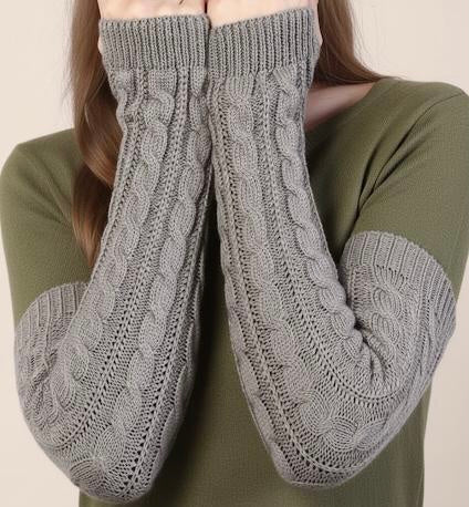 Winter Charm Long Woolen Fingerless Gloves - Ethnika-Time