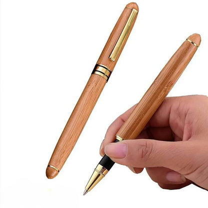 Timber Script Wooden Fountain Pen - Ethnika-Time