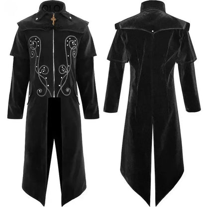 Ravenlord Medieval Gothic Coat Halloween - Ethnika-Time