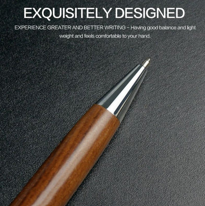Timber Script Wooden Fountain Pen - Ethnika-Time